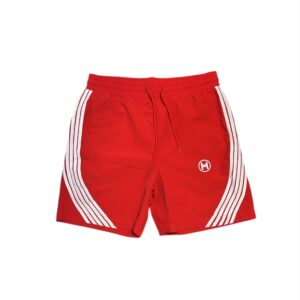 Hustle Track Stripe Shorts (RED)